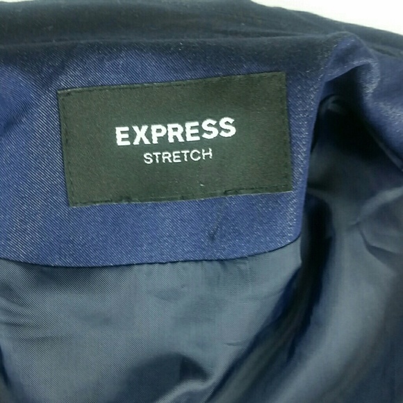 EXPRESS l Stretch Lightweight Denim Topstitch Coat - Picture 7 of 7